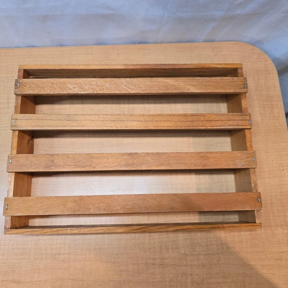 Two Wooden Organizing Boxes Shelves‎ Storage 11